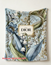 Dior Lily of the Valley Flannel Blanket D096